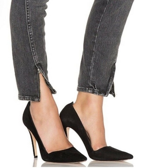 amo Twist Zip Distressed Skinny Ankle Jeans Smoke Grey 24 - Picture 3 of 12